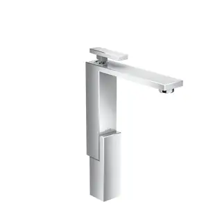 Axor Edge Смеситель для раковины однорычажный высокий с донным клапаном на 1 отверстие, цвет: хром 46030000