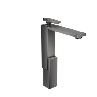 Axor Edge Смеситель для раковины высокий на 1 отверстие с дон. клап., цвет: полированный черный хром 46031330