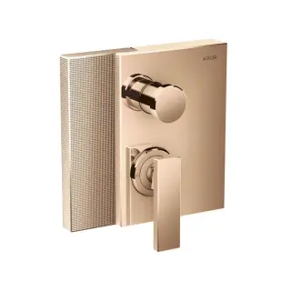 Axor Edge Смеситель для ванны встраиваемый на 2 потребителя, цвет: полированное розовое золото 46451300