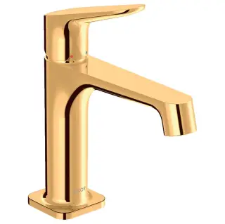 Axor Citterio M Смеситель для раковины на 1 отверстие с донным клапаном, цвет: полированное золото 34017990