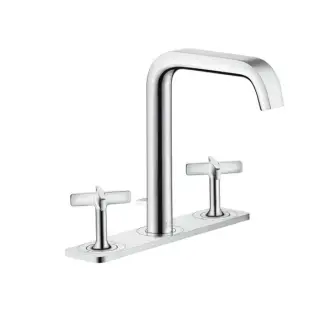 Axor Citterio E Смеситель для раковины двухвентильный на 3 отверстия с донным клапаном, цвет: хром 36116000