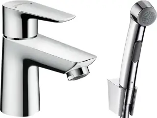 Hansgrohe Talis E Смеситель для раковины однорычажный с гигиеническим душем, цвет: хром 71729000