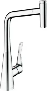 Hansgrohe Metris Select Смеситель для кухонной мойки, с выдвижным изливом цвет: хром 14884000