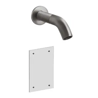 Gessi 316 Cesello Смеситель для раковины настенный, излив 14,6 cм, цвет: Steel Brushed 54414#239