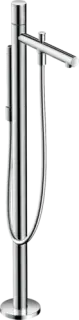 Axor Uno Смеситель для ванны, напольный, с рукояткой zero, с ручным душем 