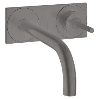 Axor Uno Смеситель для раковины встраиваемый внеш. часть, с дон. клап., цвет: шлифован. черный хром 38112340