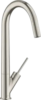 Axor Starck Смеситель для кухни с поворотным изливом, на 1 отв., цвет: нерж. сталь 10822800