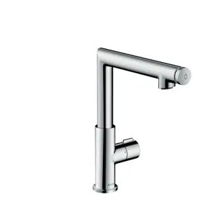 Axor Uno Смеситель для раковины вентильный высокий с донным клапаном на 1 отверстие, цвет: хром 45016000