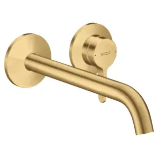 Axor One Смеситель для раковины встраиваемый внешняя часть, с дон. клап., цвет: шлифованное золото 48120250