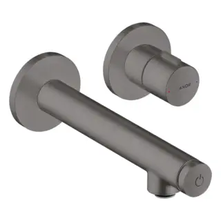 Axor Uno Смеситель для раковины встраиваемый внеш. часть, с дон. клап., цвет: шлифован. черный хром 45112340