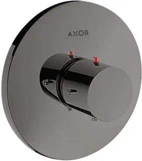 Axor Starck Термостат для душа встраиваемый, HighFlow, внешняя часть, цвет: полированный черный хром 10715330