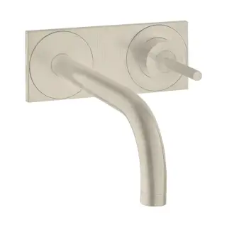 Axor Uno Смеситель для раковины встраиваемый внешняя часть, с донным клап., цвет: шлифованный никель 38112820