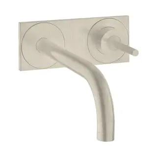 Axor Uno Смеситель для раковины встраиваемый внешняя часть, с дон. клап., цвет: шлифованный никель 38115820