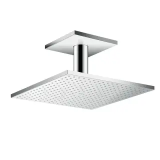 Axor Shower Solutions Верхний душ 30x30 см, 1 вид струи, кронштейн потолочный 10 см, цвет: хром 35316000