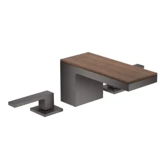 Axor MyEdition Смеситель для раковины на 3 отверстия с дон. клап., цвет: полированный черный хром 47052330