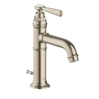 Axor Montreux Смеситель для раковины на 1 отверстие с донным клапаном, цвет: шлифованный никель 16515820