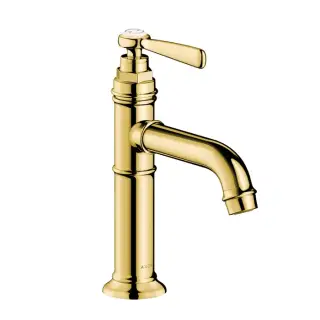 Axor Montreux Смеситель для раковины на 1 отверстие с донным клапаном, цвет: полированное золото 16516990