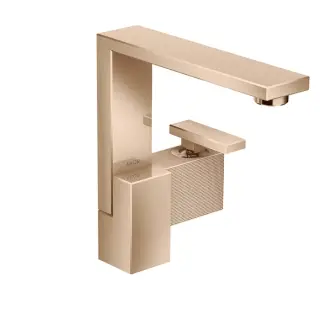 Axor Edge Смеситель для раковины высокий на 1 отверстие с д/к, цвет: полированное розовое золото 46021300