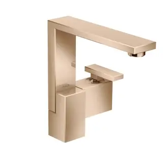 Axor Edge Смеситель для раковины высокий на 1 отверстие с д/к, цвет: полированное розовое золото 46020300