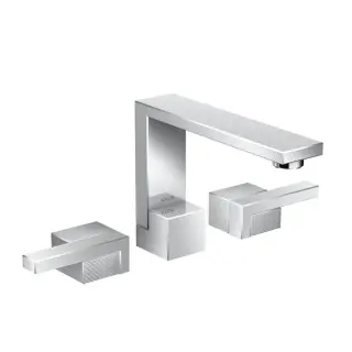 Axor Edge Смеситель для раковины двухвентильный на 3 отверстия с донным клапаном, цвет: хром 46051000