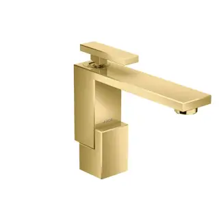 Axor Edge Смеситель для раковины на 1 отверстие с донным клапаном, цвет: полированное золото 46010990