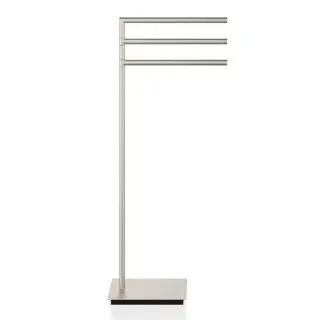 Decor Walther Straight 3 Стойка-полотенцедержатель 38xh89 см, напольная, цвет: никель сатин. 0504134