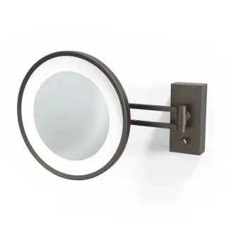 Decor Walther BS 36 LED Косметическое зеркало 22 см, подвесное, увел. 3x, цвет темная бронза 0122117