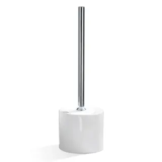 Decor Walther Porzellan DW 5100 Ершик для унитаза напольный с керамической колбой, цвет: хром 0844500