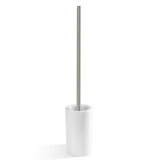 Decor Walther Porzellan DW 6150 Ершик для унитаза напольный с керамич. колбой, цвет: никель сатин. 0832334
