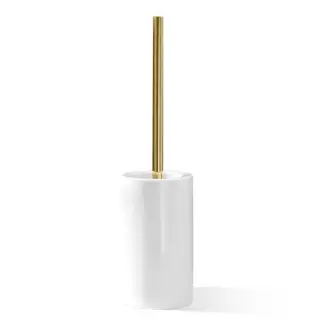 Decor Walther Porzellan DW 6100 Ершик для унитаза напольный, с керамической колбой, цвет: золото 0826052