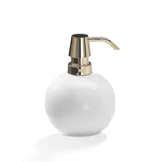 Decor Walther Porzellan DW 6350 Дозатор для жидкого мыла, настольный, керамич. колба, цвет: золото 0804952