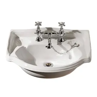 Devon&Devon Oxford Раковина с 3-мя отверстиями под смеситель, 54x38 cм, цвет белый IBLP3FOXF