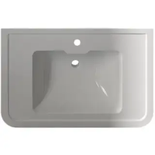 Devon&Devon Nobel Раковина 86х56хh23 cм., подвесная, c 1отв., цвет белый NOBEL1FBI