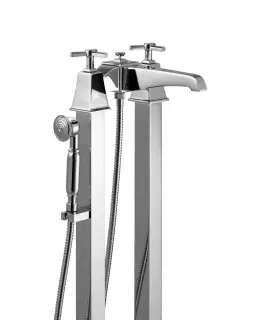 Devon&Devon Time Смеситель для ванны с ножками, лейкой и шлангом, цвет: хром 2TIME235CR