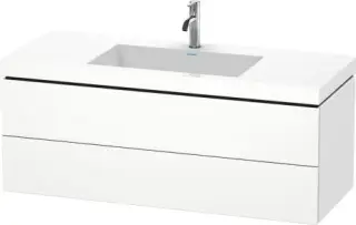 Duravit L-Cube Тумба с раковиной и 2-мя ящ. 120x48x50h см, цвет: Gres Pietra Grey Opaco LC6929O1818