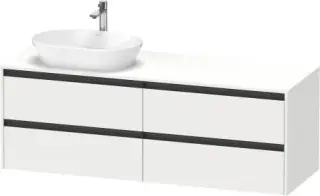Duravit Ketho.2 Тумба под раковину 160x55x56,8h см, цвет: Gres Pietra Grey Opaco K24899L18180000
