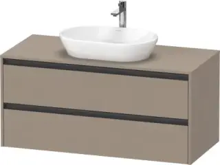 Duravit Ketho.2 Тумба под раковину подвесная с 2-мя ящ. 120x55x56,8h см, цвет: лен K24897075750000