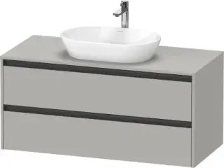 Duravit Ketho.2 Тумба под раковину 120x55x56,8h см, цвет: бетонно-серый мат. K24897007070000