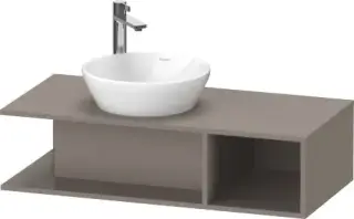 Duravit D-Neo Тумба под раковину слева подвесная 100x48x26h см, цвет: базальт матовый DE491904343