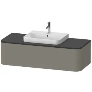 Duravit Happy D.2 Plus Столешница 16x130xh55 cм, для тумбы, цвет graphite supermatt HP031KM8080