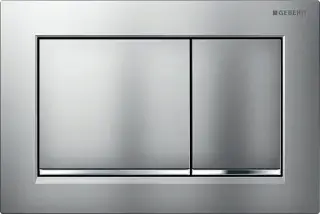 Geberit Omega 30 Кнопка смыва для интсалляции, пластик, цвет: хром матовый, полоска хром глянцевый 115.080.KN.1