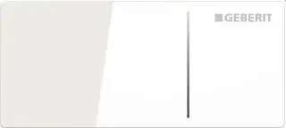 Geberit Sigma 70 Кнопка дистанционного смыва для инсталляции Sigma 12, стекло, цвет: белый глянцевый 115.630.SI.1