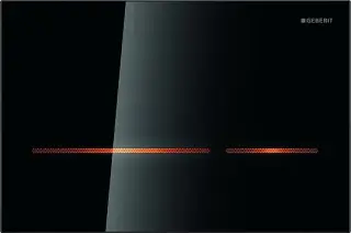 Geberit Sigma 80 Кнопка смыва для инсталляции, элеткронная, стекланная, питане от сети, цвет: черный 116.090.SG.1