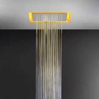 Gessi Afilo Встраиваемая часть верхнего душа 50x50 см 1 вид струи, хромотерапия, цвет: matte white 57501#279