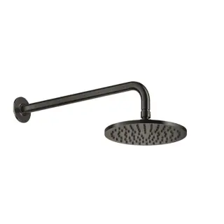 Gessi Inciso Верхний душ 20 см 1 вид струи, кронштейн настенный 40,5 см, цвет: matte black 58148#299