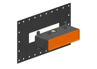 Gessi Внутренняя часть встраиваемого смесителя с изливом и переключателем на 2 выхода 44639#031