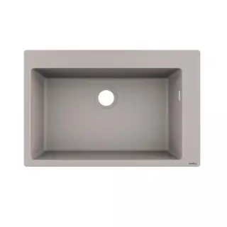 Hansgrohe S51 Кухонная мойка встраиваемая сверху 1 чаша 77x51 см, цвет: cерый бетон 43313380