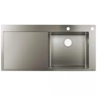 Hansgrohe S71 Кухонная мойка встраиваемая сверху 1 чаша 104,5x51 см, цвет: нержавеющая сталь 43307800