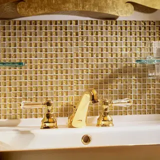 Jorger Delphi Deco Смеситель для раковины, цвет: золото/crystal 129.30.300.020-11