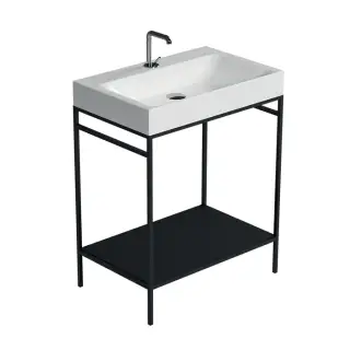 Kerasan Cento Раковина подвесная 80x45 см, с 1 отвер. под смеситель, без перелива, цвет: Grigio matt 353359*1 Grigio matt